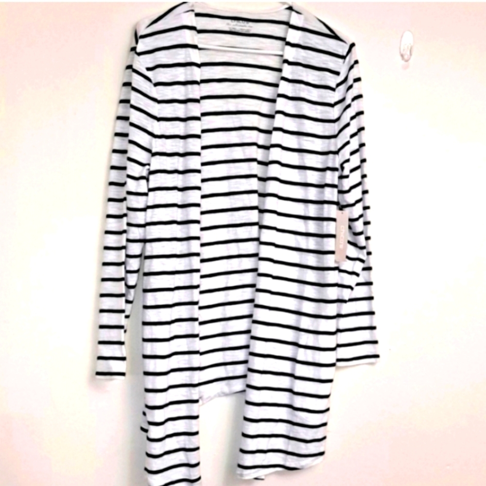 Chico's Striped Cardigan NWT